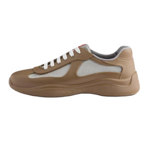 PRADA America's Cup Low-Top Casual Shoes Unisex Tea Brown