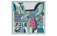 HERMES Knit Scarves Women's Blue