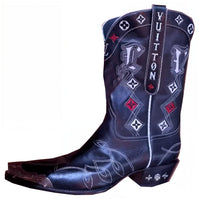 Timberland x LOUIS VUITTON Ankle Boots Women's Black White Red