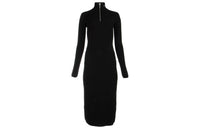 PRADA Long-Sleeved Dresses Women's Black