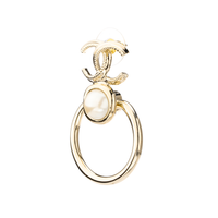 CHANEL Earrings Women's Gold