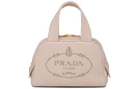 PRADA Leather Shoulder Bag Crossbody Bag Small Size Women's Pastel Pink