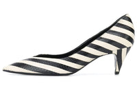 SAINT LAURENT Kiki 55 High Heels Women's Black White