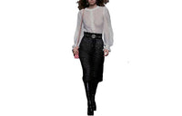CHANEL 23 Fall Winter Long Sleeved Dress Women's Black White