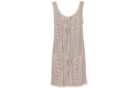 PRADA Logo Plaque Embellished Sleeveless Dress