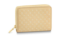 LOUIS VUITTON Calfskin Wallet Women's Light Yellow