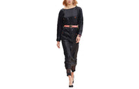 CHANEL Long-Sleeved Dresses Women's Black