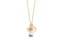 LOUIS VUITTON Vivienne Royal Pendant Yellow Gold White Gold Lacquer & Diamonds