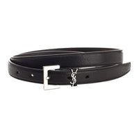 SAINT LAURENT Leather Leather Belts Men's Black -