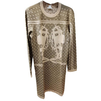 HERMES Long Sleeved Dresses Women's Brown