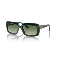 CHANEL Acetate Rectangular Sunglasses Unisex Green