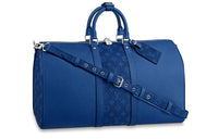 LOUIS VUITTON Keepall Bandouliere 50 Pacific Blue