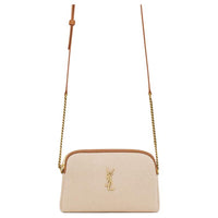 SAINT LAURENT GABY Canvas With Leather Canvas Bag, Crossbody Bag, Shoulder Bag Women's Sand