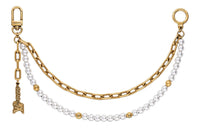 LOUIS VUITTON Metal Bag Strap Women's Gold
