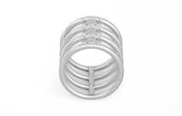CELINE Brass Rings Women's Silver