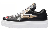 PRADA Low Top Stylish Skateboarding Shoes Women's Black