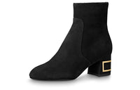 LOUIS VUITTON Bliss Bliss Line Ankle Boots Women's Black