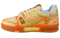 LOUIS VUITTON Low-Top Skateboard Shoes Women's Orange