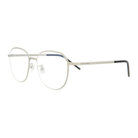 SAINT LAURENT Round Eyeglass Frames Men's Silver