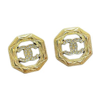 CHANEL Metal Earrings Women's Gold