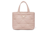 PRADA Leather Tote Shoulder Bag Handbag Women's Lotus Pink