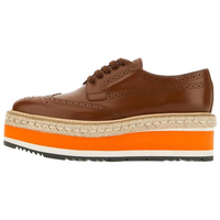 PRADA Casual Single Shoes 6cm Women's Brown