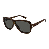 SAINT LAURENT Acetate Nylon Aviator Sunglasses Women's Brown