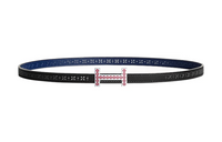 HERMES Leather Belts Women's Black/Sapphire Blue