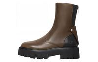 CELINE Bulky Ankle Boots Women's Brown Black