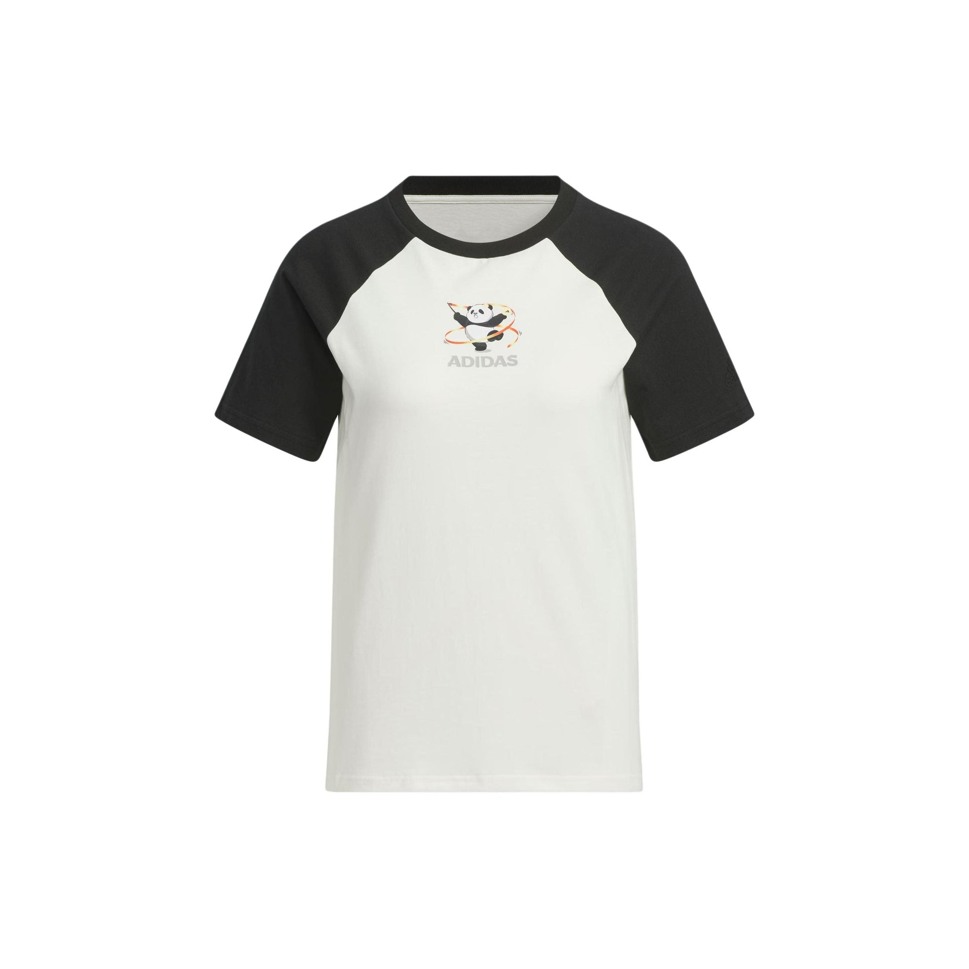 (WMNS) adidas China T-Shirt Asia Sizing 'White Black' JI6867