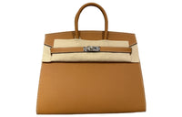 HERMES Birkin Epsom Leather Birkin Bag Handbags Women's Gold Brown