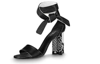 LOUIS VUITTON Silhouette Strap Sandals Women's Black