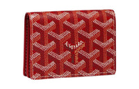 GOYARD MALESHERBES Canvas With Leather Card Holder Unisex Red