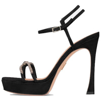 DIOR Sunset Strap Sandals 12cm Women's Black
