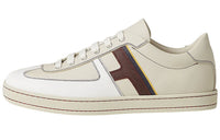 HERMES Low-Top Stylish Skateboarding Shoes Men's Beige