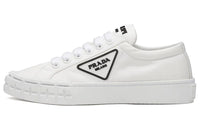 PRADA Wheel Re-Nylon Non-slip Lightweight Low-Top Athletic Shoes Women's White