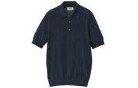 HERMES Polo Shirts Men Ink Blue