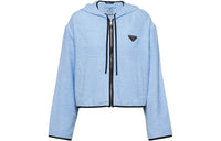 PRADA Cropped Coats Women's Blue