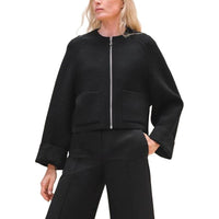 HERMES Jackets Coats Women's Black