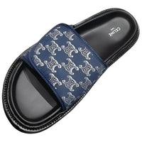 CELINE Slide Slippers Women's Blue