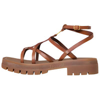 CELINE Triomphe Roman Sandals Women's Brown