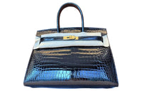 HERMES Birkin Crocodile Leather Birkin Bag Handbags Regular Women's Noir Black
