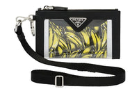 PRADA PVC Card Holder Regular Unisex Black