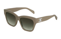 CELINE Acetate Irregular Shape Sunglasses Women's Brown