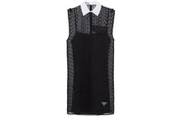 PRADA Short-Sleeved Dresses Women's Black