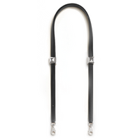 HERMES Calfskin Shoulder Straps Women's Black