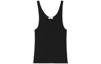 SAINT LAURENT Logo embroidered Tank Top