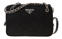 PRADA Nylon Handbag Shoulder Bag Unisex Black