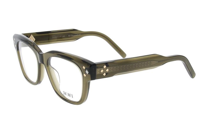 DIOR - Square Eyeglass Frames Women's Green