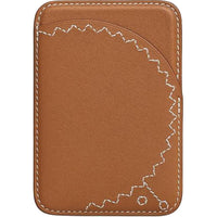 HERMES Leather Material Front With Card Slot Phone Case, Magnetic Card Holder Compatibility With IPhone Luxury